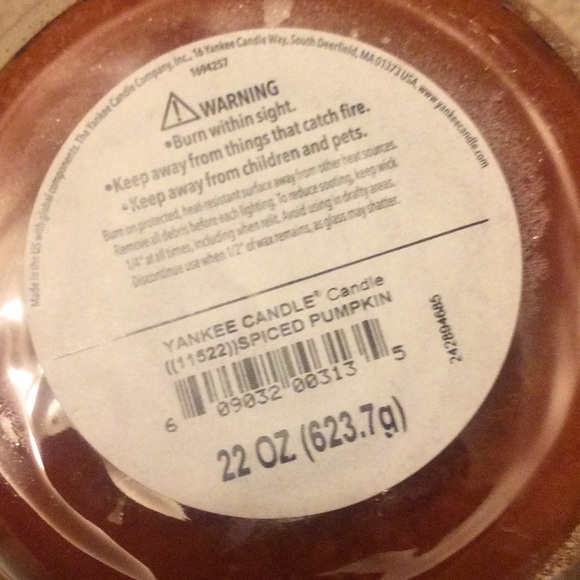 New Spiced Pumpkin Yankee Candle - Picture 6 of 6